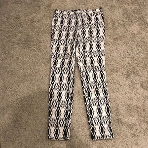 Black and white printed pant H&M
